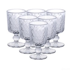 Набір чарок 6 штук по 50 мл на ніжці під кришталь, прозорий