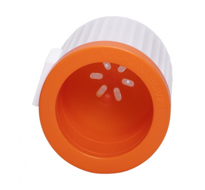Ершик для унитаза с подставкой, оранжевый.