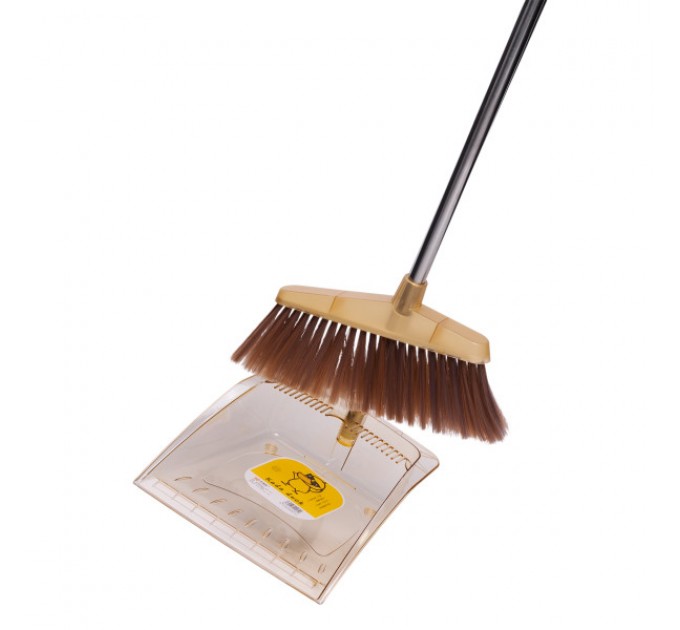 Набор для уборки веник с совком 95 см, желтый