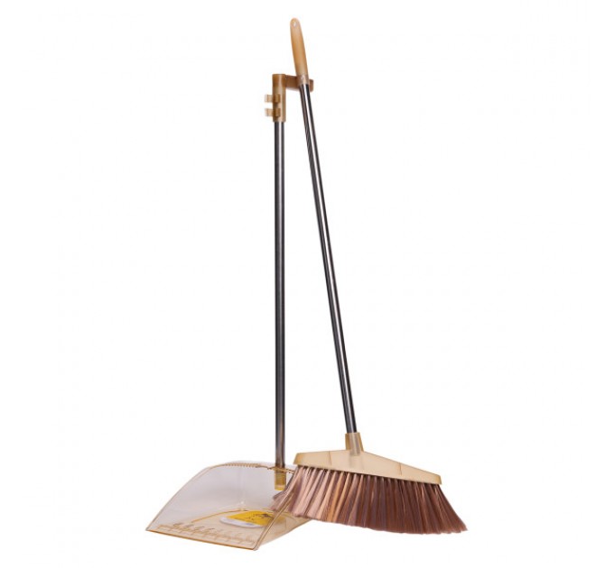 Набор для уборки веник с совком 95 см, желтый