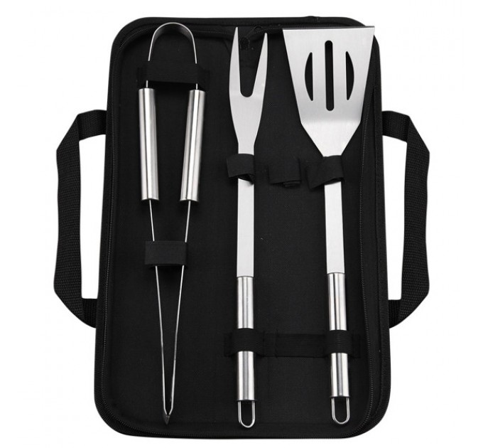 Набор аксессуаров для гриля и барбекю в чехле 3 предмета