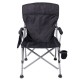 Крісло туристичне розкладне 60*57*92 см з підлокітниками, чорний