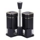 Набір для спецій 2 штуки по 120 мл на підставці, чорний