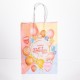 Подарунковий пакет Happy Birthday 15*8*21 см 12 штук в упаковці, рожевий