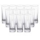 Набір чарок для напоїв 12 штук по 80 мл із товстого скла, прозорий