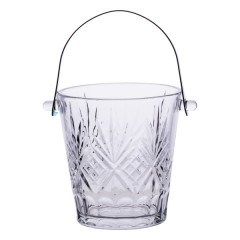 Відерце для льоду Ice Bucket 1 л скляне зі щипцями Відерце для льоду Ice Bucket 1 л скляне зі щипцями