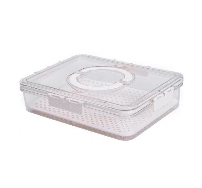 Контейнер для зберігання пластиковий 31*24*7 см, бежевий Контейнер для зберігання пластиковий 31*24*7 см, бежевий