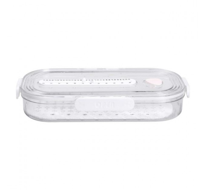 Контейнер для зберігання продуктів 32.5*17.5*6 см, білий