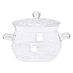 Кастрюля із жаростійкого скла 2 л, прозорий