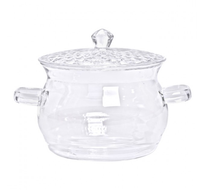 Кастрюля из жаростойкого стекла 2 л, прозрачный Кастрюля из жаростойкого стекла 2 л, прозрачный