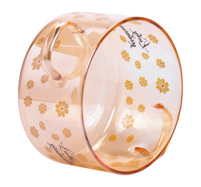 Каструля з боросилікатного скла 1,5 л, коричневий