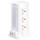 Мережевий фільтр-подовжувач TOWER 9 розеток LED-лампа 3USB + 1PD 4,8 метра