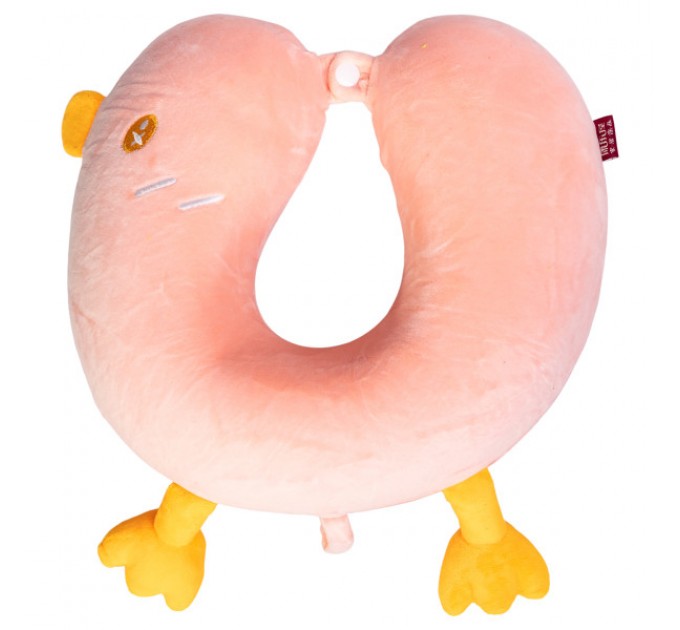 Подушка для шиї Duck U-подібна, рожевий
