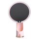Косметичне дзеркало з LED-підсвіткою та органайзером 18,5 см, рожевий