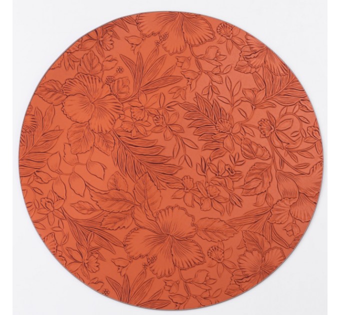 Коврик для сервировки стола Orchids 38 см, терракотовый