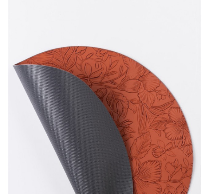 Коврик для сервировки стола Orchids 38 см, терракотовый