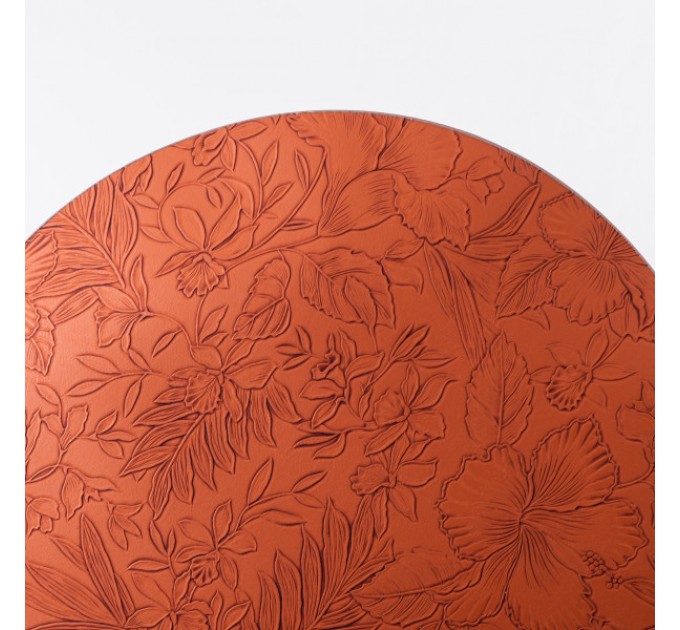 Коврик для сервировки стола Orchids 38 см, терракотовый