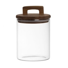 Банка для сипучих продуктів з бамбуковою кришкою 800 мл