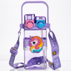 Пляшка для води Unicorn із подвійним відкриванням 550 мл