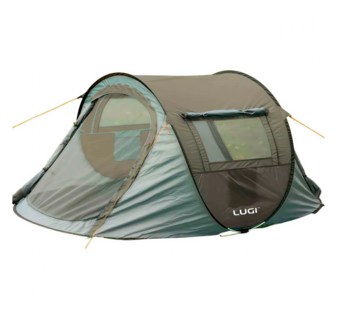 Палатка Pop-Up двухместная 245*145*100 см с автоматическим каркасом, зеленая