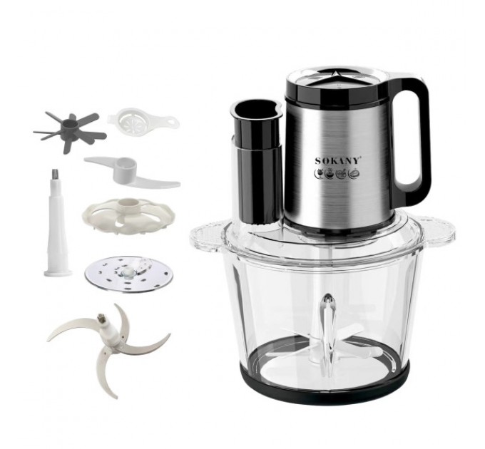 Чоппер кухонний SOKANY SK-06011 5 в 1 із чашею на 2,7 л
