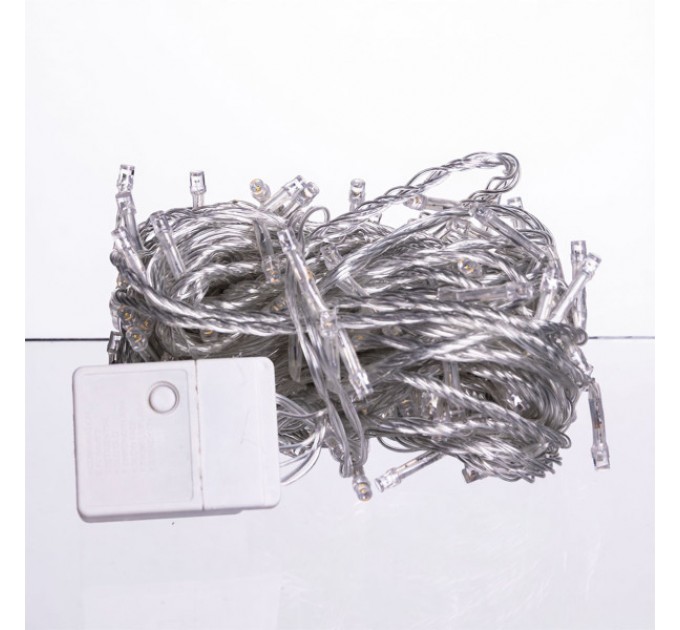 Гірлянда Нитка 160 LED 16 м прозора, жовтий