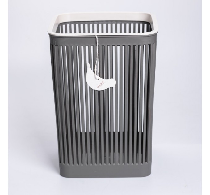Корзина для мусора пластиковая 8 л, серая
