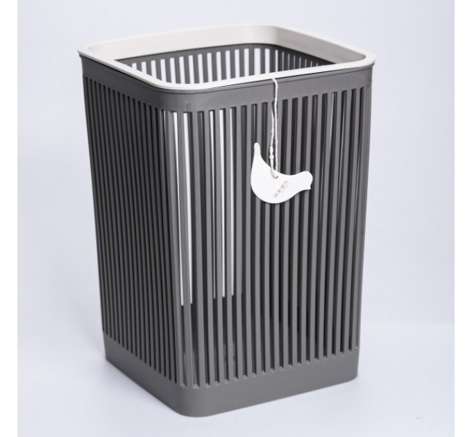 Корзина для мусора пластиковая 8 л, серая