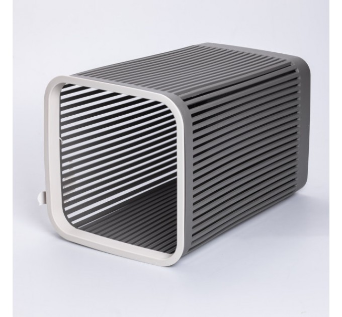 Корзина для мусора пластиковая 8 л, серая