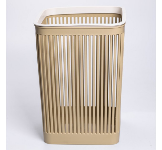 Корзина для мусора пластиковая 8 л, светло-коричневая