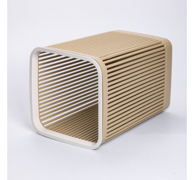 Корзина для мусора пластиковая 8 л, светло-коричневая