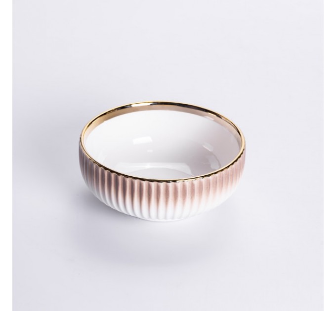 Сервиз фарфоровый столовый 32 предмета на 6 персон, золотой