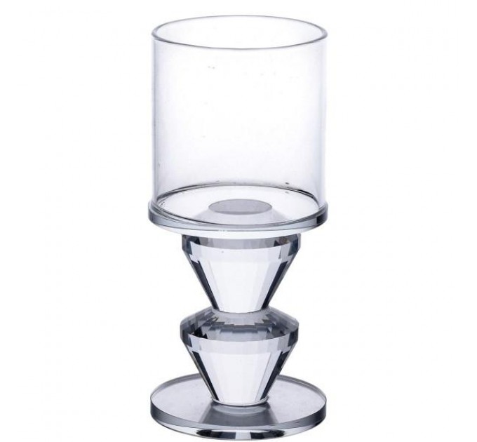 Подсвечник декоративный Flora стеклянный 13.3 см