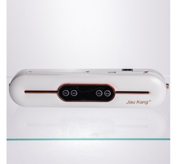 Вакууматор для сухих та вологих продуктів 90 Вт 10 пакетів у комплекті, білий