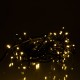 Гірлянда Бахрома вулична 105 LED 6 м від мережі чорна нитка, жовтий