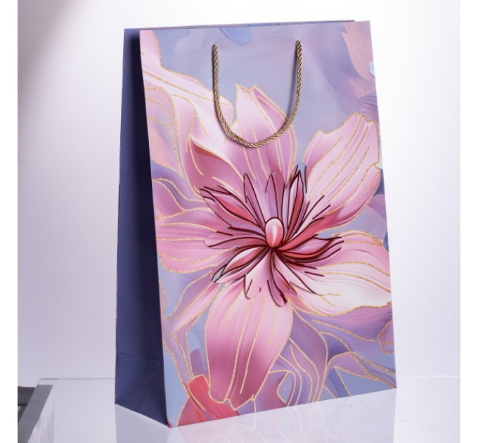 Подарунковий пакет 30*12*42 см 12 штук в упаковці