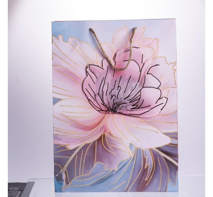 Подарунковий пакет 30*12*42 см 12 штук в упаковці