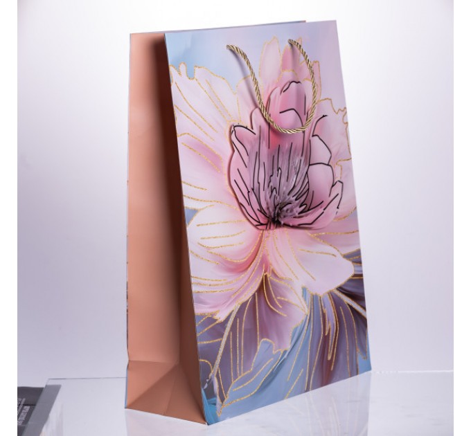 Подарунковий пакет 30*12*42 см 12 штук в упаковці