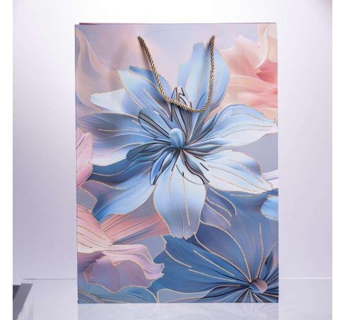 Подарунковий пакет 30*12*42 см 12 штук в упаковці