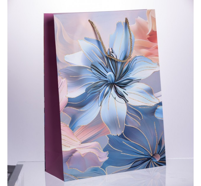 Подарунковий пакет 30*12*42 см 12 штук в упаковці