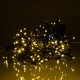 Гірлянда Бахрома вулична 600 LED 36 м від мережі чорна нитка, жовтий