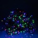 Гірлянда Бахрома вулична 600 LED 36 м від мережі чорна нитка, мультиколір