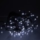 Гірлянда Бахрома вулична 105 LED 6 м від мережі чорна нитка, білий
