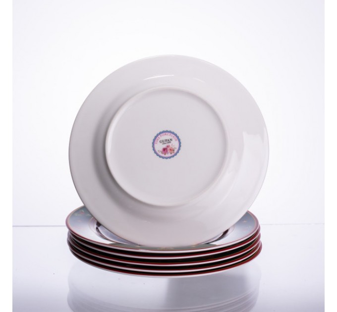 Набір десертних тарілок Santa порцелянових 6 штук по 19 см