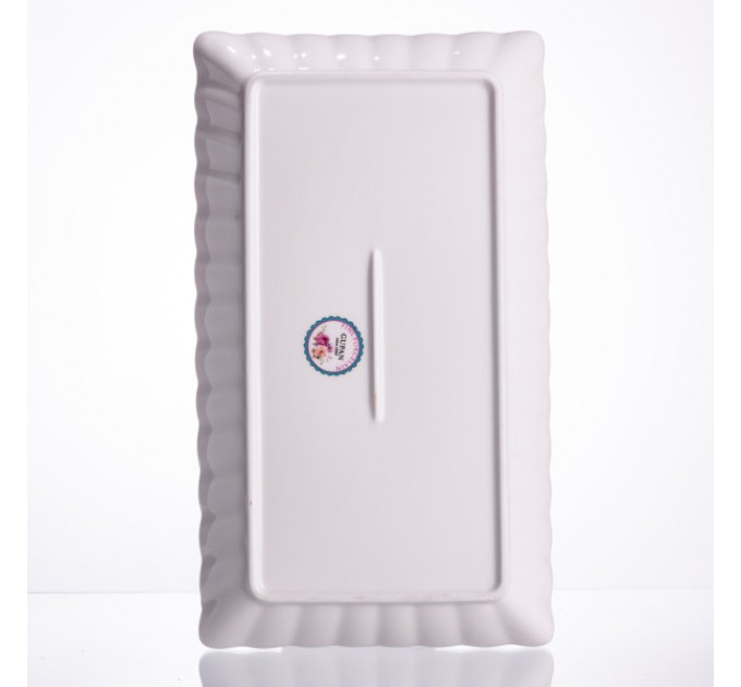 Блюдо сервировочное Santa фарфоровое 30,5*17,5*2,5 см