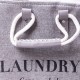 Корзина для белья текстильная 31*26*44 см, серая