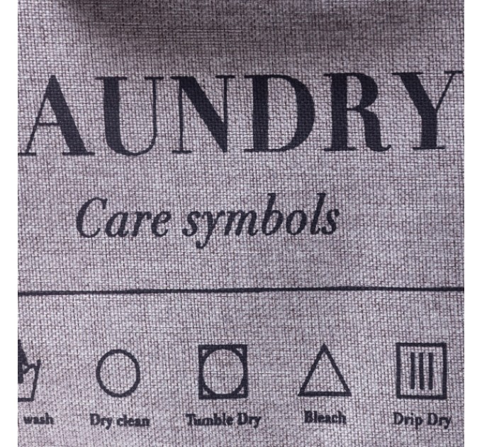 Корзина для белья текстильная 31*26*44 см, серая