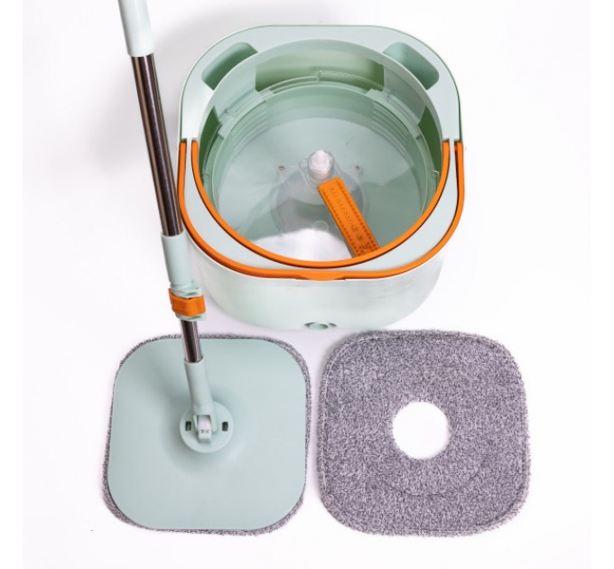 Швабра з відром для віджиму та змінною насадкою
