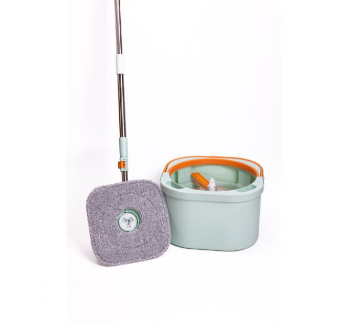 Швабра з відром для віджиму та змінною насадкою
