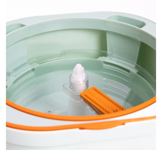 Швабра з відром для віджиму та змінною насадкою